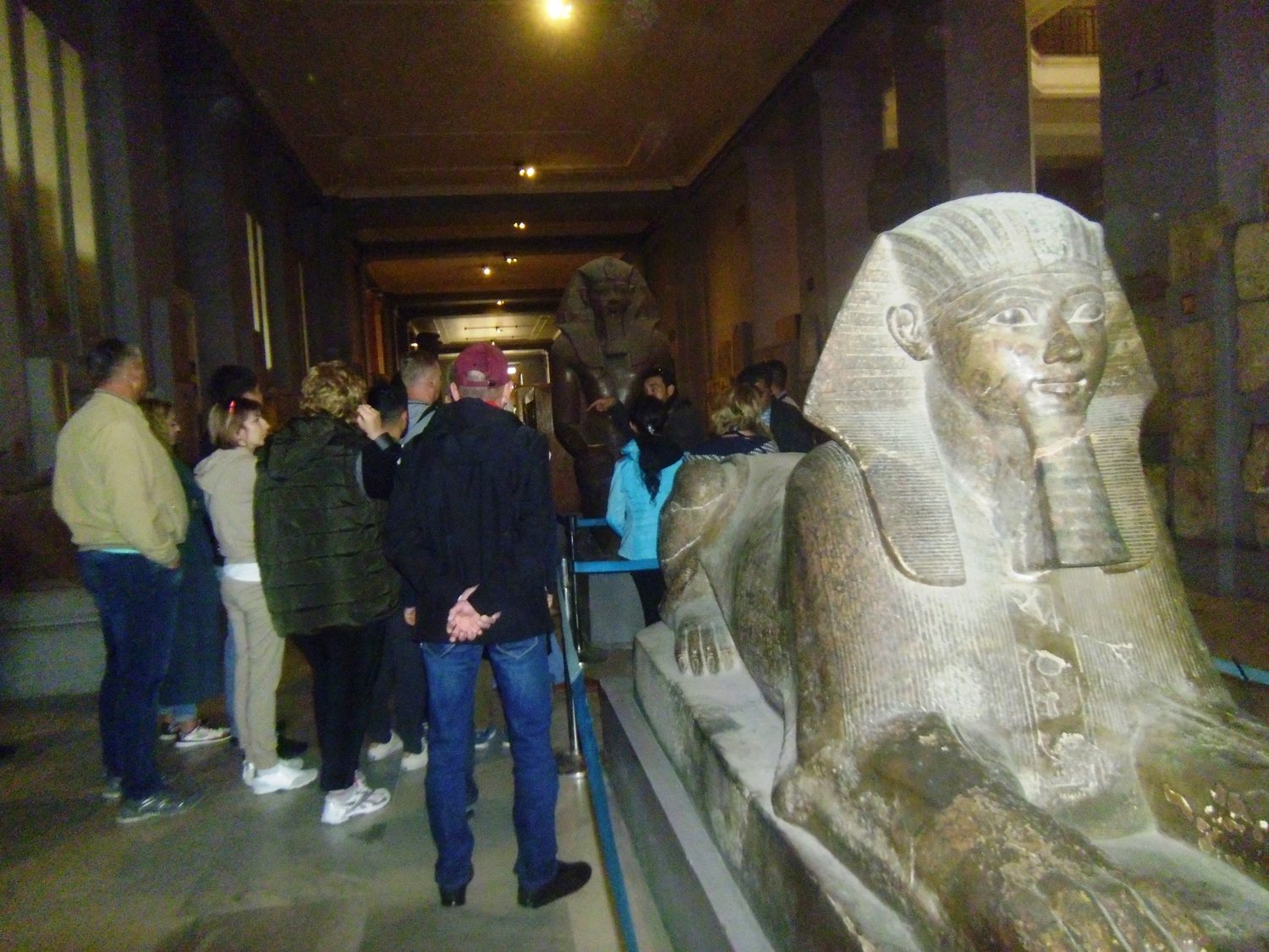 Gallery of the Egyptian Museum in Cairo