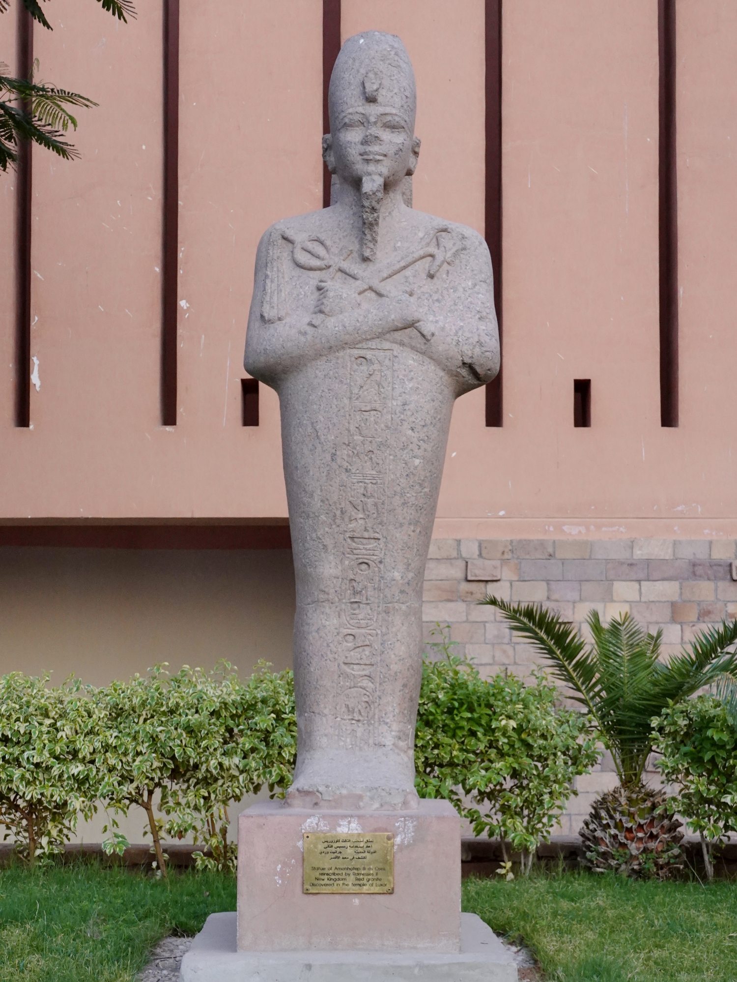 Statue of Amenhotep III displayed in Luxor Museum