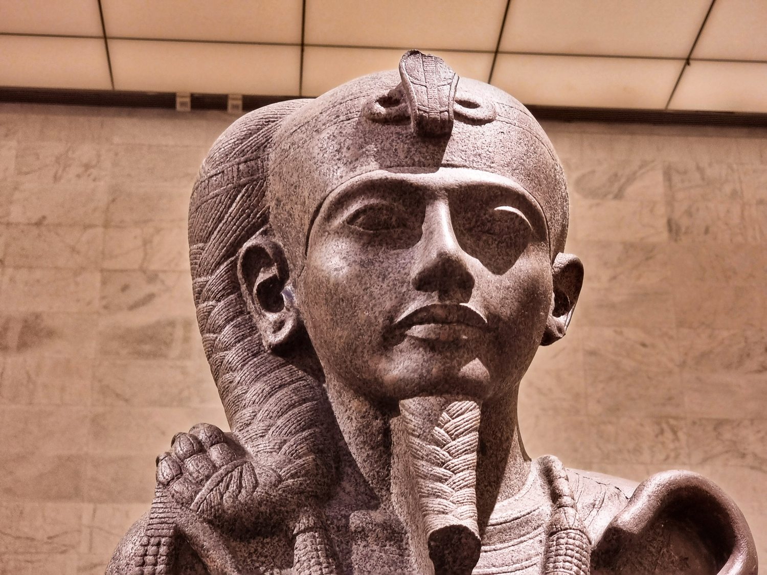 Khonsu object displayed at the National Museum of Egyptian Civilization